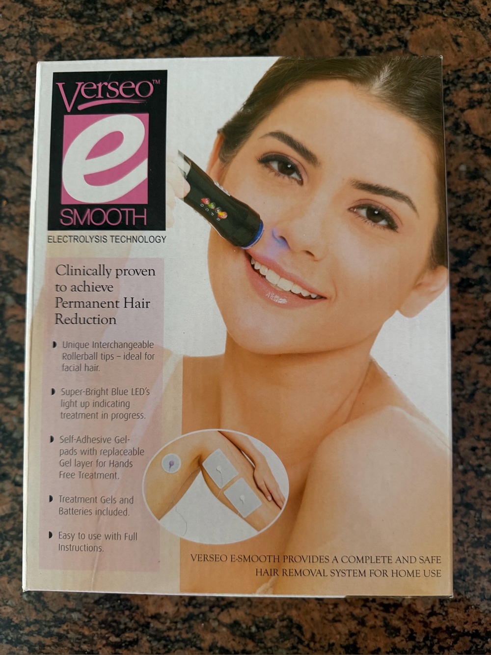 Verseo E-Smooth Electrolysis Technology Hair Removal System